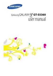 Samsung Galaxy Y manual. Camera Instructions.